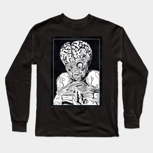 METALUNA MUTANT (Black and White) Long Sleeve T-Shirt